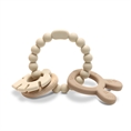 Silicone and Beech Teether “RABIT” Beige